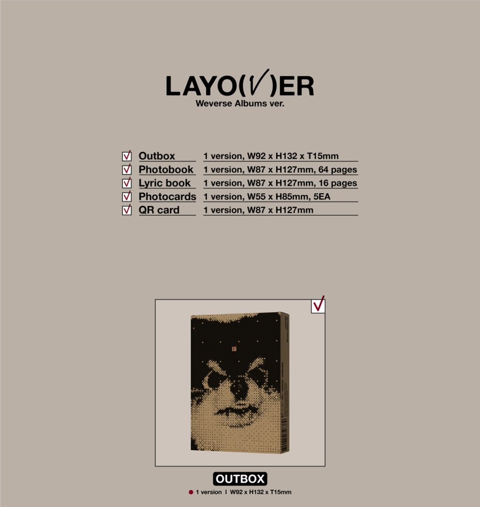 防弾少年団 BTS - V Layover / SOLO SINGLE ALBUM