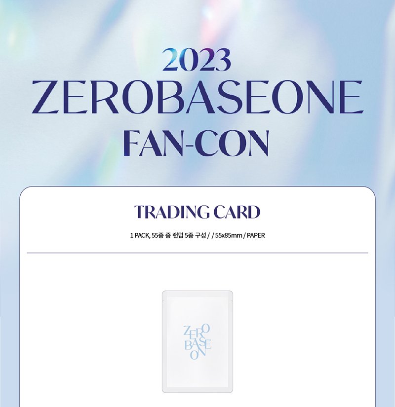 ZEROBASEONE - 05 TRADING CARD / 2023 ZEROBASEONE FAN-CON OFFICIAL MD