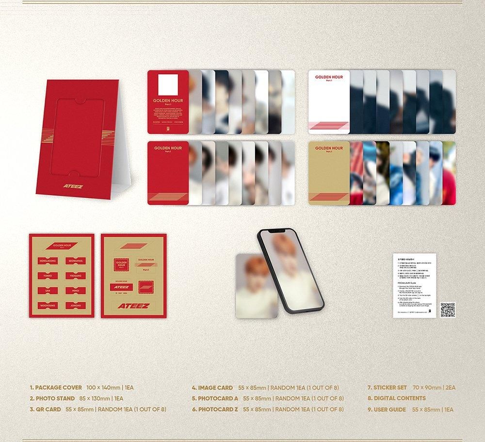 Ateez golden hour 新品未開封アルバム 3種セット×5 計15枚