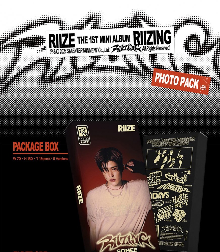 RIIZE - RIIZING / 1ST MINI ALBUM ( Photo Pack Ver. ) (QR ALBUM)