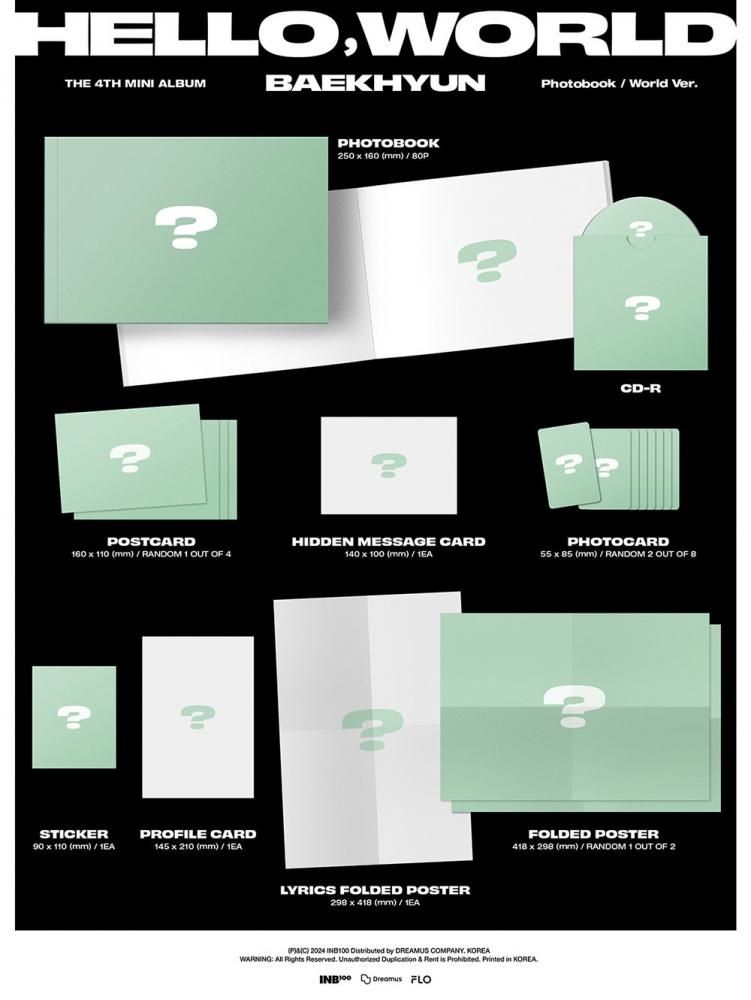 BAEKHYUN ベクヒョン ( EXO ) Hello, World / The 4th Mini