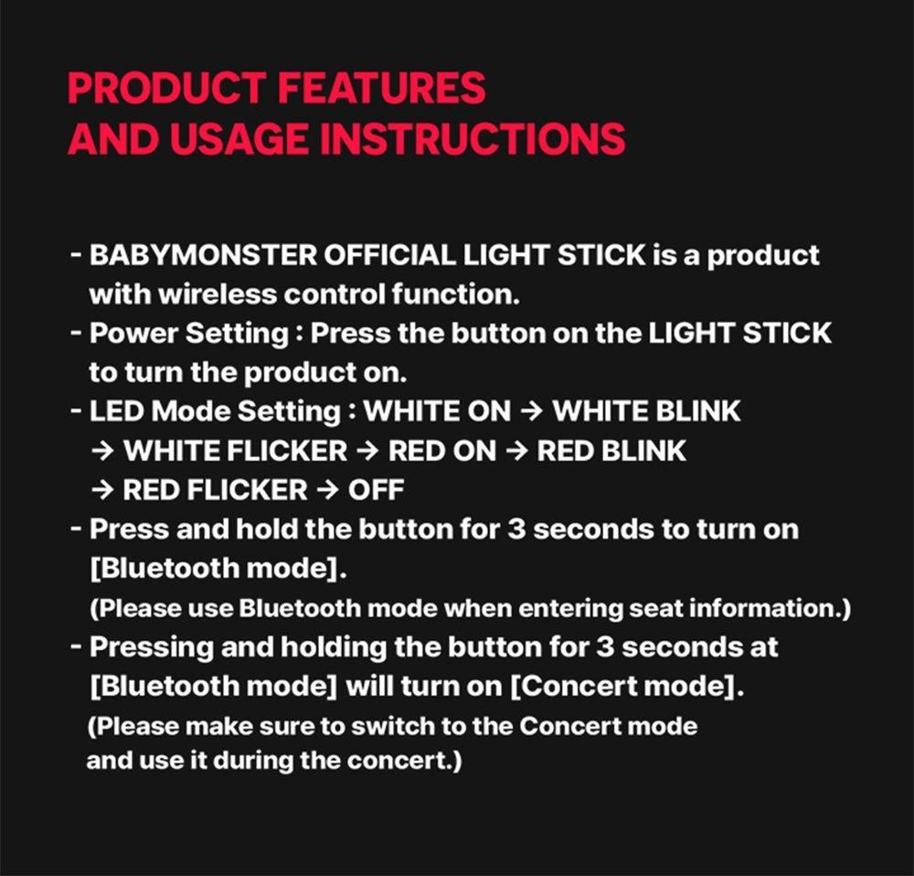BABYMONSTER ベイビーモンスター ペンライト OFFICIAL LIGHT STICK
