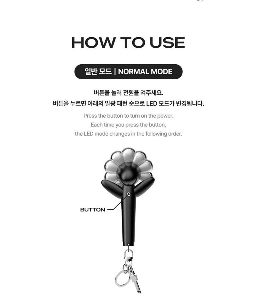 G-DRAGON OFFICIAL MINI LIGHTSTICK KEYRING