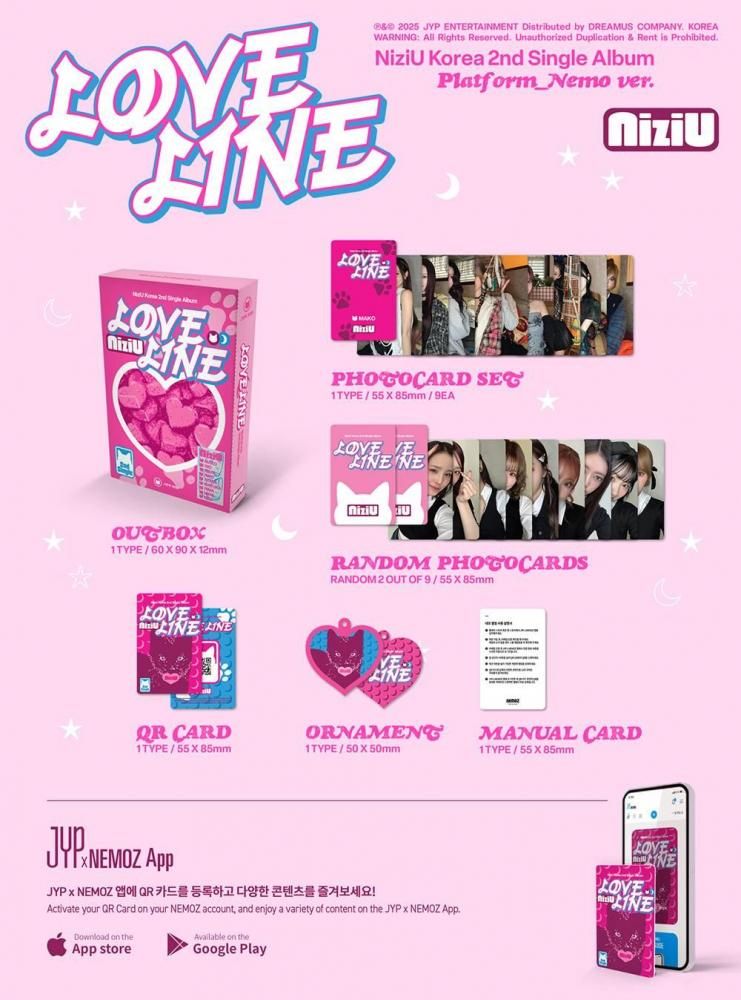 NiziU - LOVE LINE / 2nd Single Album (Platform_Nemo ver
