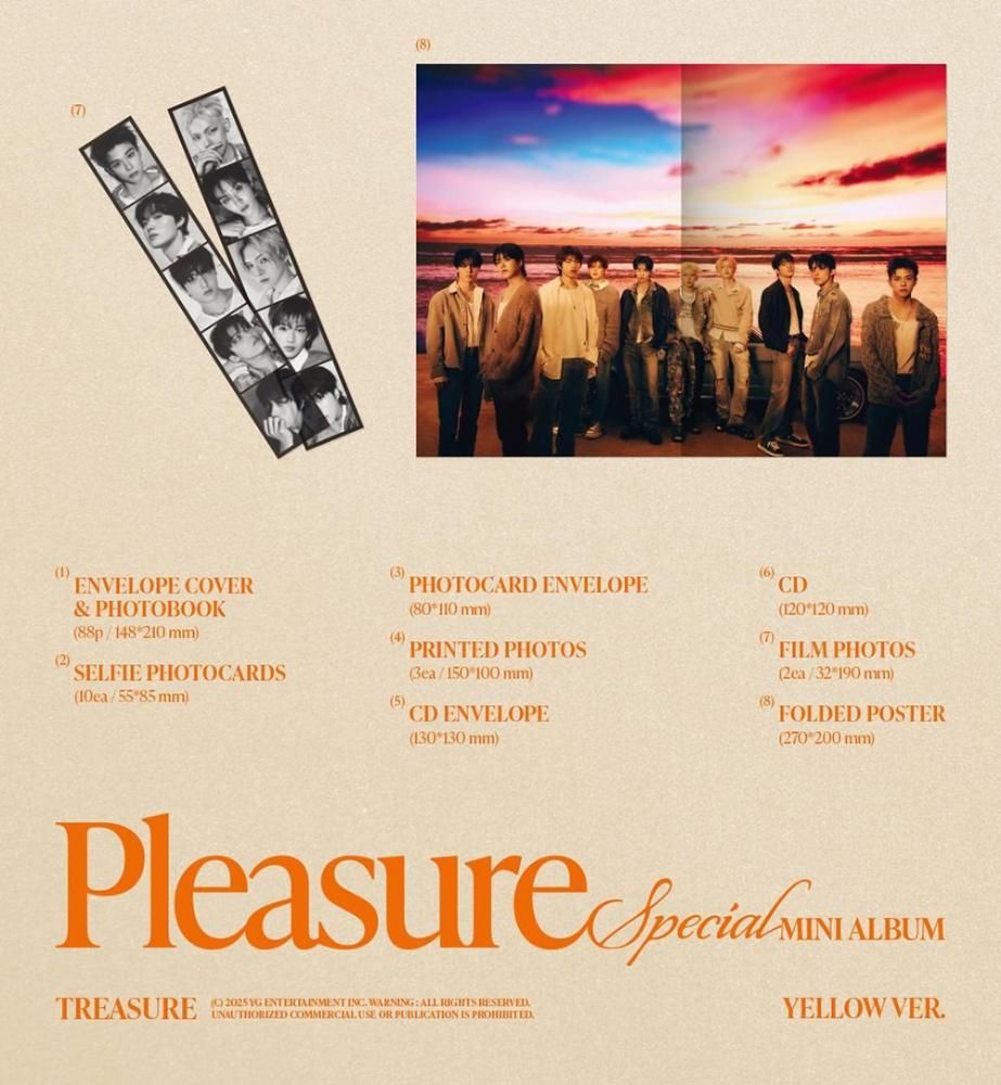 TREASURE - PLEASURE / SPECIAL MINI ALBUM ( YELLOW VER