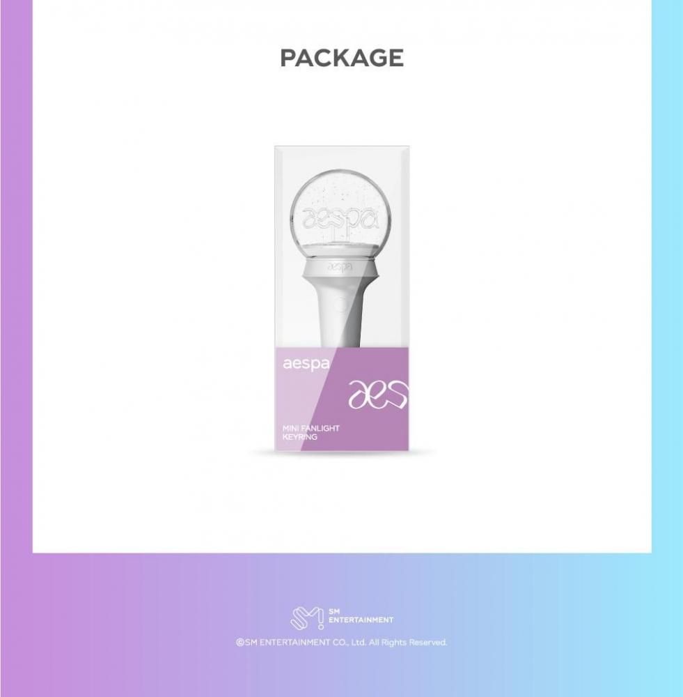 aespa - OFFICIAL MINI FANLIGHT KEY RING SM エスパ