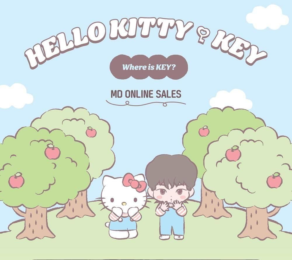Pre Order] Key x Hello Kitty - Plush Keyring - Bok Sillee