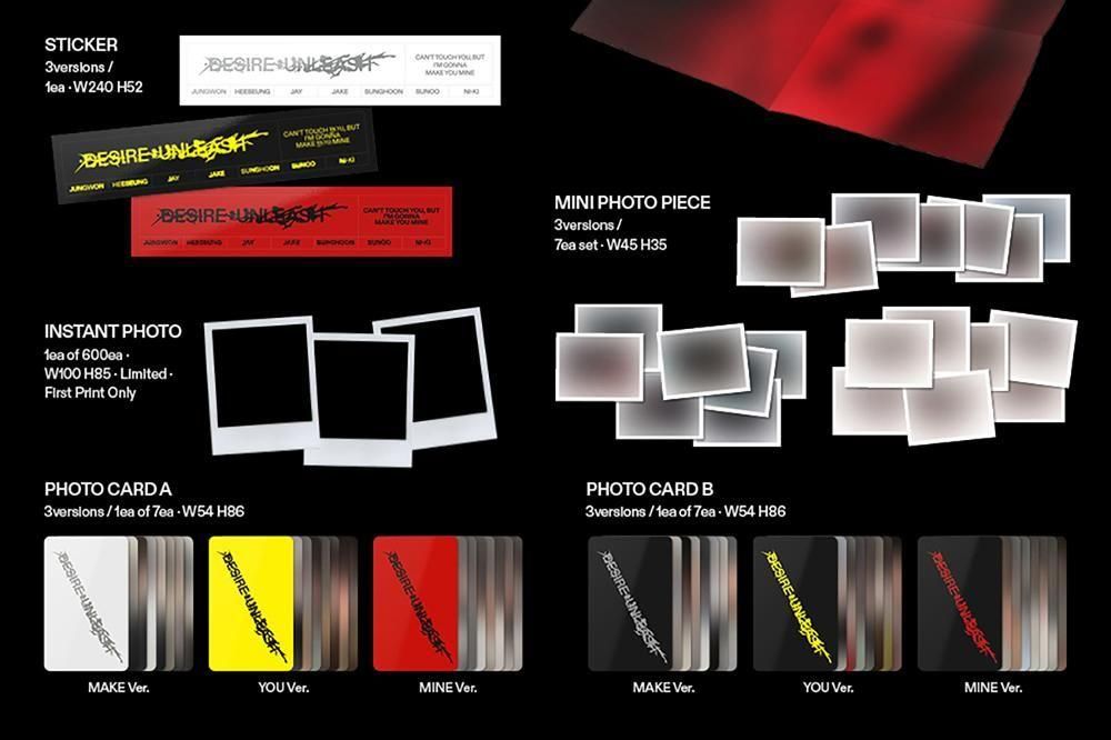 DESIRE : UNLEASH　通常盤　32枚 DESIRE : UNLEASH 通常盤 32枚 ニュース ｜ ENHYPEN JAPAN OFFICIAL SITE