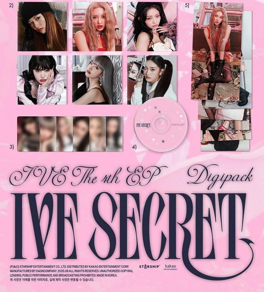 IVE アイヴ IVE - IVE SECRET / 4TH EP ALBUM (Digipack ver.) 6種