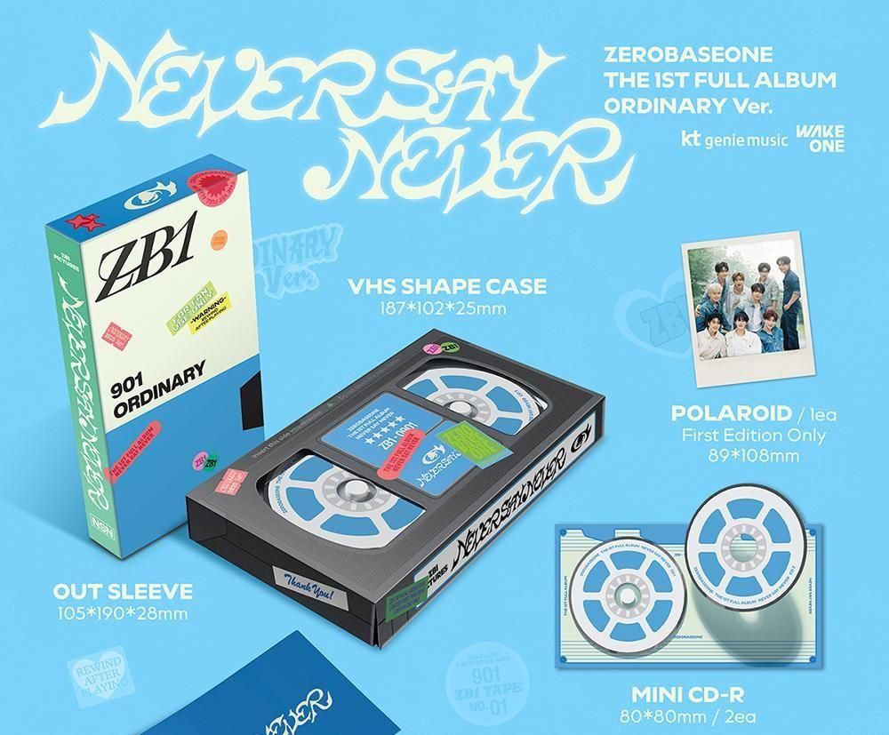 ZEROBASEONE - NEVER SAY NEVER / 1ST FULL ALBUM (PHOTOBOOK Ver.)