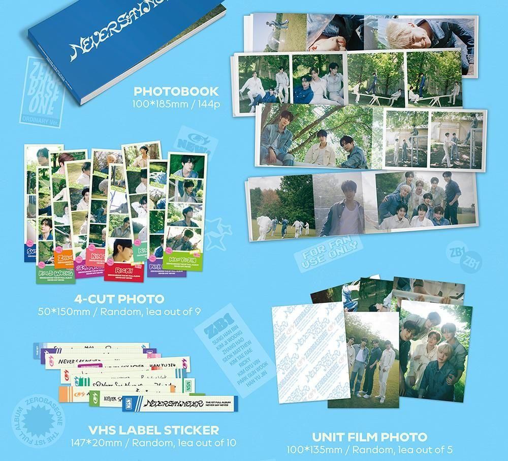 ZEROBASEONE - NEVER SAY NEVER / 1ST FULL ALBUM (PHOTOBOOK Ver.)