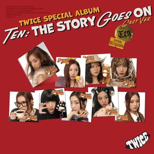 <img class='new_mark_img1' src='https://img.shop-pro.jp/img/new/icons13.gif' style='border:none;display:inline;margin:0px;padding:0px;width:auto;' />TWICE ȥ磻 - TEN: The Story Goes On / SPECIAL ALBUM (Cast Ver.) 9 ڽŵեȥɥå+ݥݤơ10ǯ