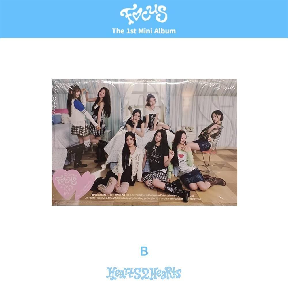 Hearts2Hearts - FOCUS / 1st Mini Album (Photobook Ver.) 3種