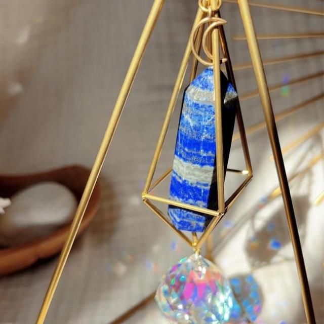 Graphic Pendant 36ミリ✩ライラックシャドー♡サンキャッチャー Graphic Pendant 36ミリ✩ライラックシャドー♡サンキャッチャー