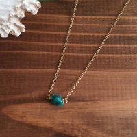 Turquoise 14kgf Necklace 一粒ターコイズ　14kgf ネックレス