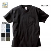 6.2oz オープンエンド マックスウェイト ポケットTシャツ(CROSS&STITCH/クロス＆ステッチ)[OE1117]