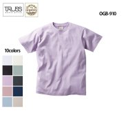 《キッズサイズから展開》5.3oz オーガニックコットン Tシャツ(TRUSS/orgabits/トラス/オーガビッツ)[OGB-910]