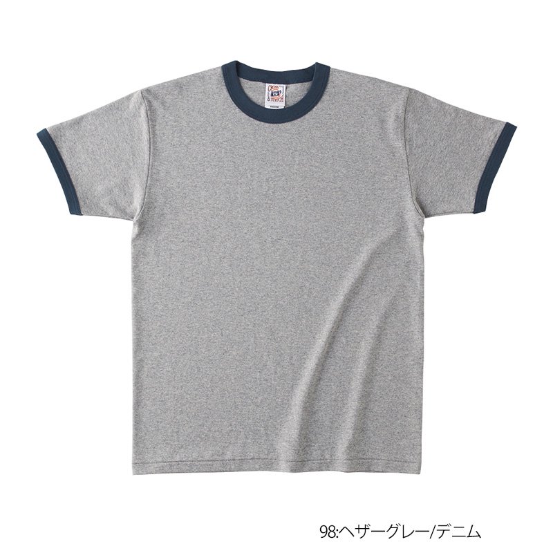 6.2oz オープンエンド マックスウェイト リンガーTシャツ