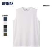 ノースリーブTシャツ(ポリジン加工)(LIFEMAX/ライフマックス)[MS1165]