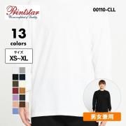 <img class='new_mark_img1' src='https://img.shop-pro.jp/img/new/icons5.gif' style='border:none;display:inline;margin:0px;padding:0px;width:auto;' />ロンt メンズ 無地 長袖 Tシャツ 厚手 ヘビーウエイト ブランド アメカジ 綿 コットン LS リブ 5.6オンス  ( プリントスター / Printstar ) 00110-CLL
