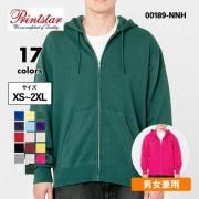 <img class='new_mark_img1' src='https://img.shop-pro.jp/img/new/icons5.gif' style='border:none;display:inline;margin:0px;padding:0px;width:auto;' />フルジップパーカー メンズ 無地 ジップアップ スウェット 厚手 ヘビーウエイト アメカジ 綿100% 9.7オンス  ( プリントスター / Printstar ) 00189-NNZ