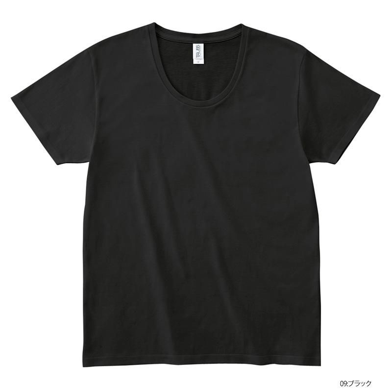 4.3oz スリムフィット Uネック 無地Tシャツ(TRUSS/トラス)｜T