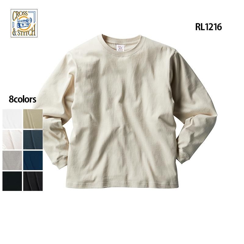 キッズサイズから展開 6 2oz オープンエンド マックスウェイト長袖 無地tシャツ リブ有 Cross Stitch クロス ステッチ Tシャツ 通販のmuji T Jp
