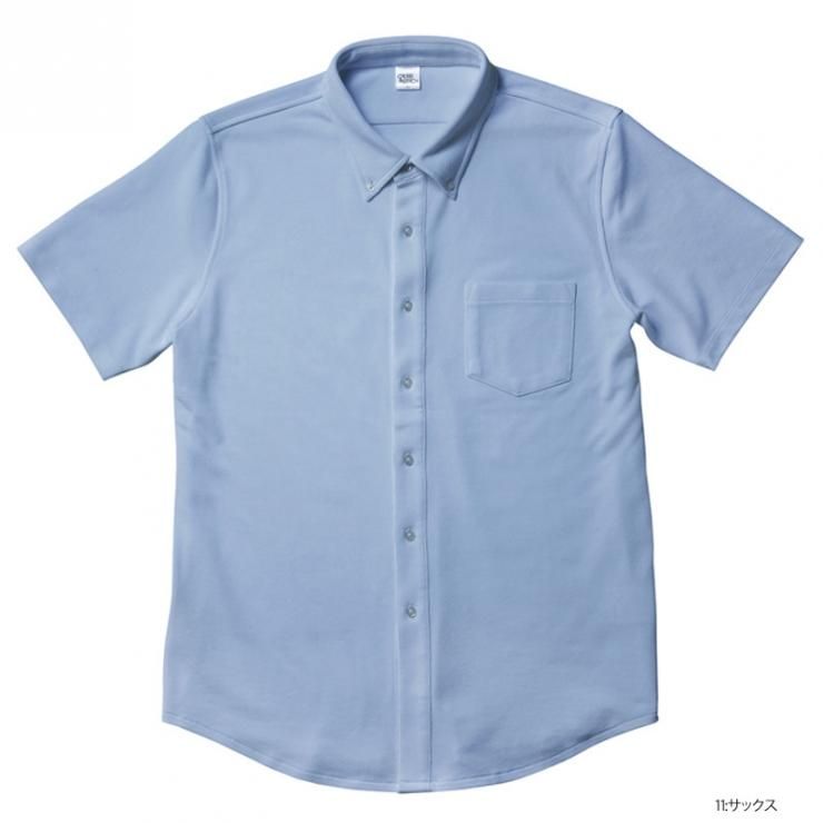 XD　ニットとシャツ 5.6oz ビズスタイル 無地ニットシャツ(CROSS&STITCH)｜Tシャツ