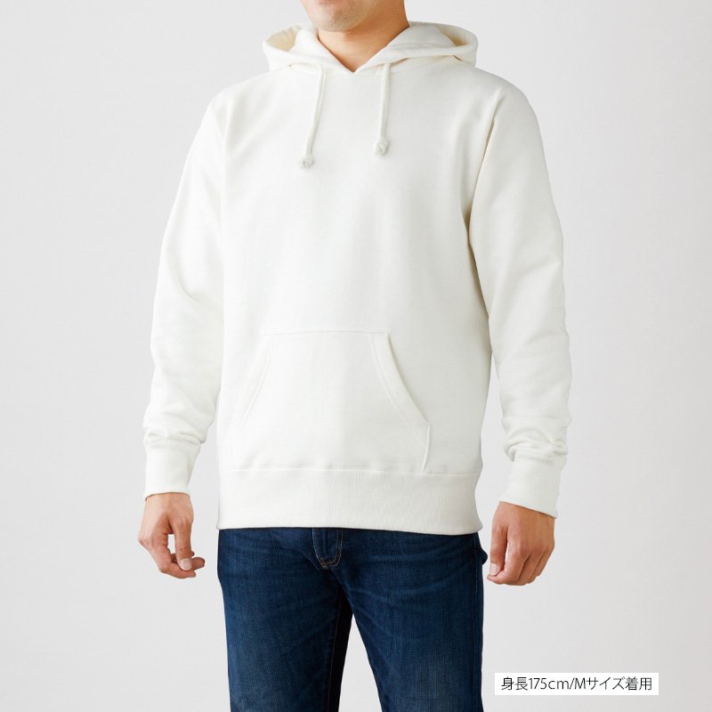 12.4oz ヘビーウェイト 無地プルオーバーパーカー(裏起毛)(TRUSS/トラス)｜Tシャツ通販のMUJI-T.JP