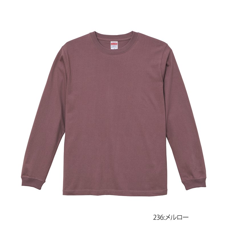 5.6oz ロングスリーブTシャツ（1.6インチ袖リブ付き）(United Athle