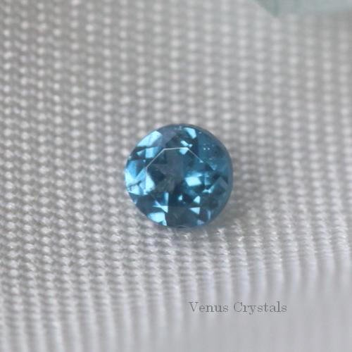 ナイジェリア産　コバルト・ガーナイト・ブルー・スピネル　　同ロットソ済み　0.08ct 2.2mm - 夕星庵　-Venus Crystals-