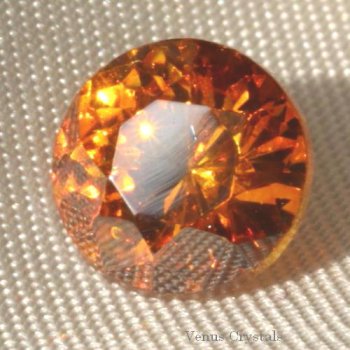 オレンジ　スファレライト　Orange Sphalerite Gemstone ルース　1.22ct  6.1mm