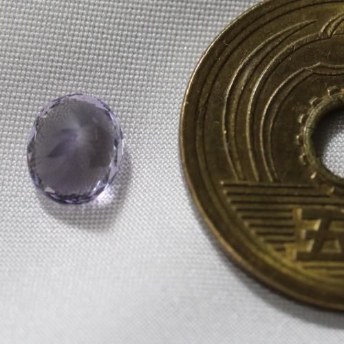 ラベンダー&シルバー 非加熱 ゾイサイト ルース 1.24ct 7.0mm ラベンダー&シルバー 非加熱 ゾイサイト ルース 1.24ct 7.0mm