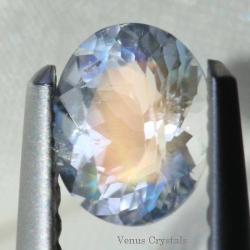 アンデシン ラブラドライト (オレンジ＆ブルー) ルース 0.50ct 5.8mm - 夕星庵 -Venus Crystals-