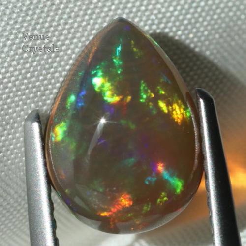 エチオピア産 チョコレート オパール （ハイドロフェーン） カボション 1.59ct 10.0mm - 夕星庵 -Venus Crystals-