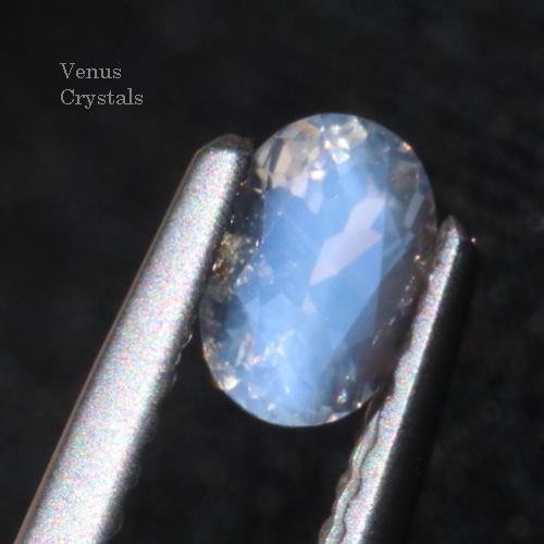 美しい青 インド産 ブルー・ムーンストーン ルース 同ロットソ済み 0.30ct 5.1mm - 夕星庵 -Venus Crystals-