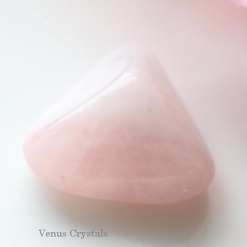 モザンビーク産 モルガナイト タンブル (ピンク＆ホワイト） 22mm - 夕星庵 -Venus Crystals-