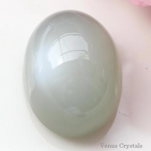 グレイ ムーンストーン カボション 12.61ct 16.0mm - 夕星庵 -Venus Crystals-