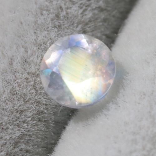 アンデシン ラブラドライト （虹色） ラウンド ルース 0.26ct 3.9mm - 夕星庵 -Venus Crystals-