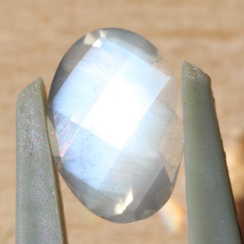 美しい青 スリランカ産 ブルー・ムーンストーン ルース 同ロットソ済み 0.73ct 7.7mm - 夕星庵 -Venus Crystals-