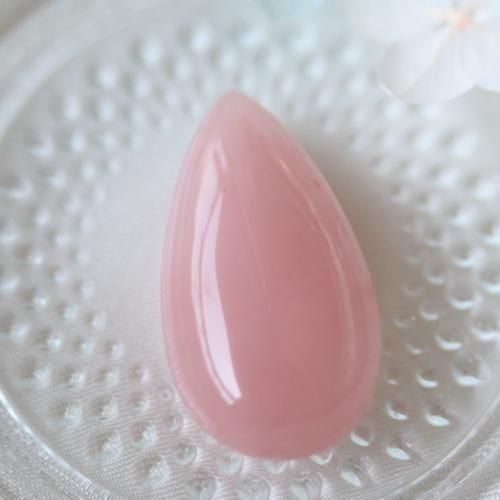 レア 天然色 ペルー産 ピンク・クォーツァイト カボション 17ct 25.2mm