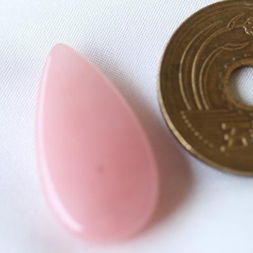 レア 天然色 ペルー産 ピンク・クォーツァイト カボション 17ct 25.2mm