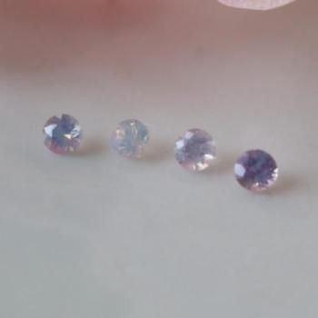 ۥ磻ȥԥ󥯷ϡǮ٥ȥʥ໺ߥ륭ԥ󥯡ե롼åȡ0.09ct  1.8mm