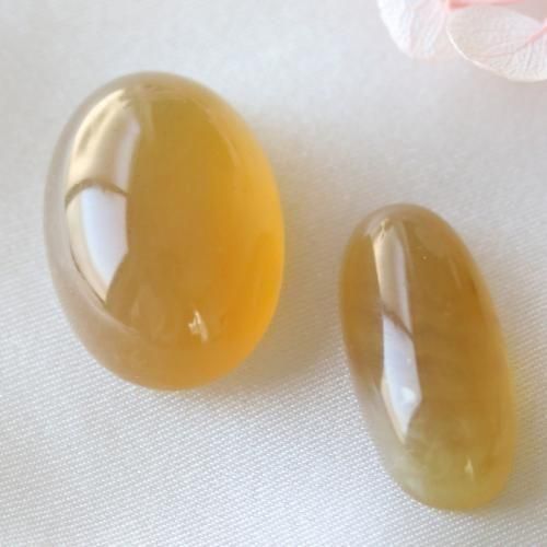 青蛍光 スマトラ・ブルー・アンバー ぷっくり カボション セット