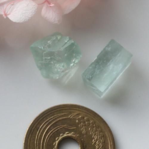 グリーン アポフィライト 美結晶 （pune) セット 9-12mm - 夕星庵