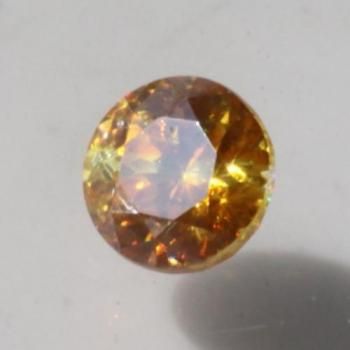 Х顼&ǭ&եե饤ȡOrangeYellow Sphalerite Gemstone 饦ɡ롼1.97ct  7.0mm