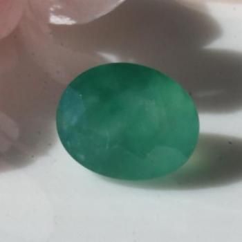 レア産地 アメリカ産 クロム・カルセドニー ムトロライト ルース 1.36ct 8.0mm