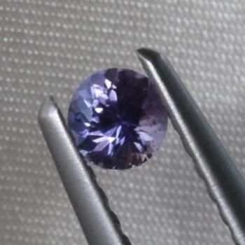 レアカラー あざやかカラーシフト(パープルからピンク) 非加熱 非処理 マダガスカル産 パープル・サファイア ラウンド ルース 0.19ct  3.2mm