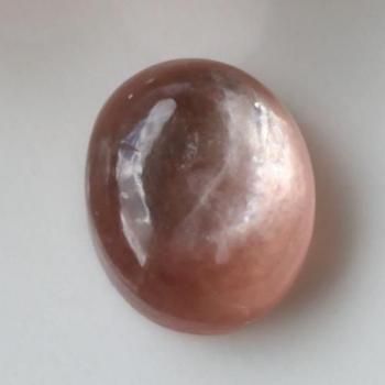 キラキラ レアカラー ピンク レピドライト マイカ 雲母 ハイ・クオリティ カボション 2.55ct  9.8mm