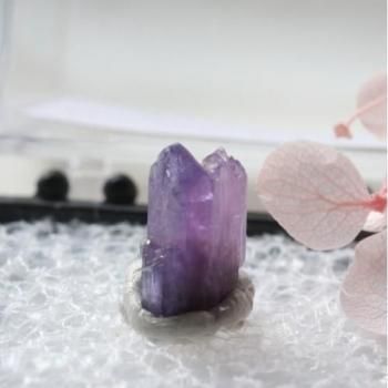 レアカラー 非加熱 パープル ゾイサイト タンザナイト 9mm 標本ケース入り レタパ以外○